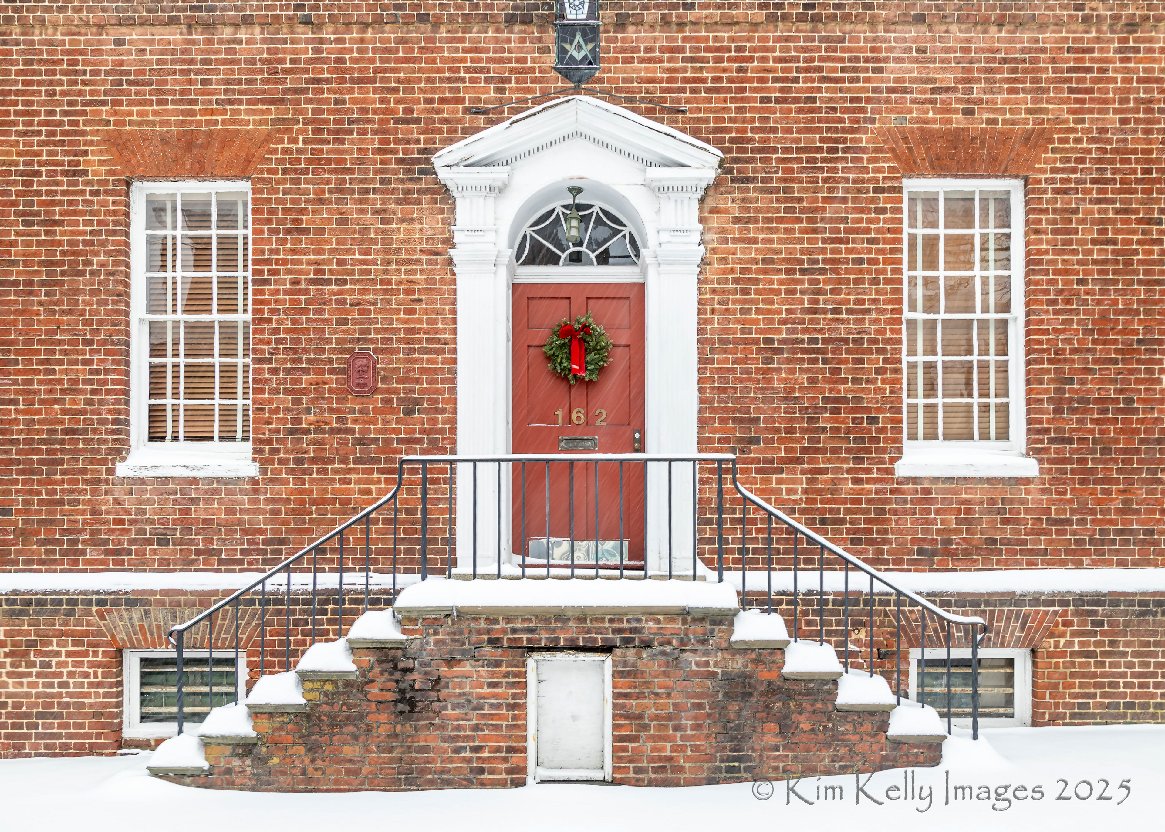 Masonic House in Annapolis in Snow