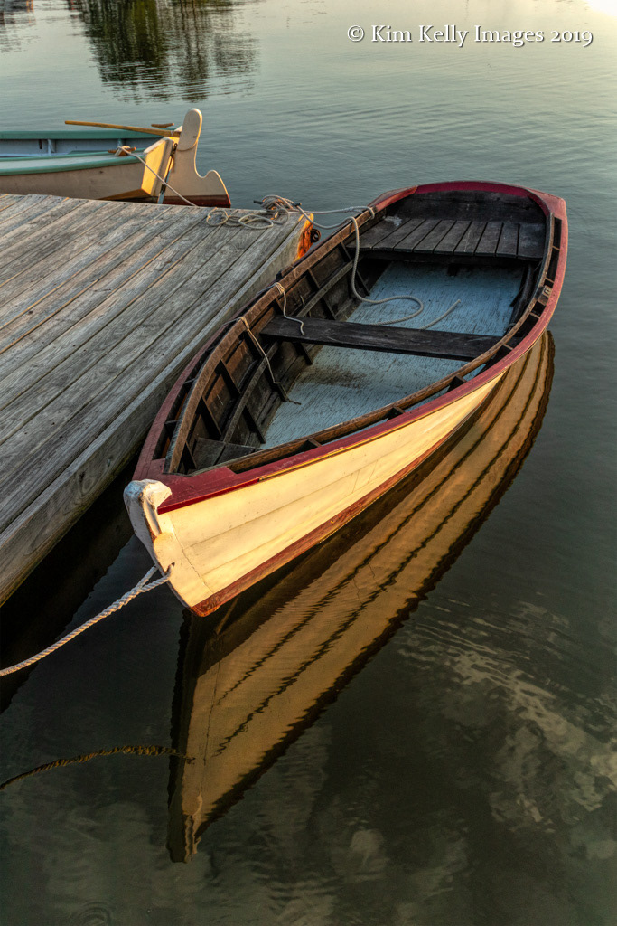 Wooden Dinghy Reflected