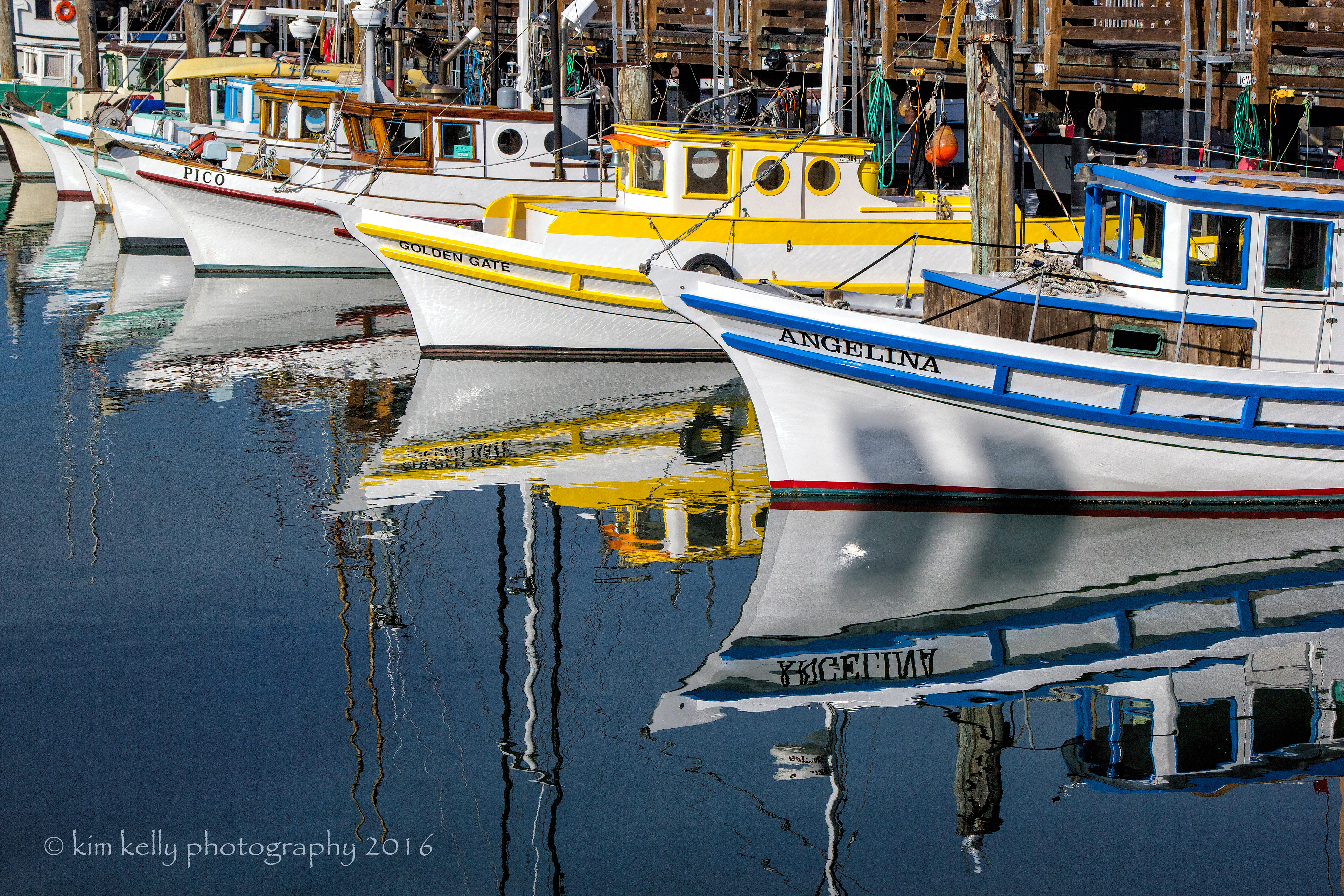 Fishing Boats in a Row San Francisco