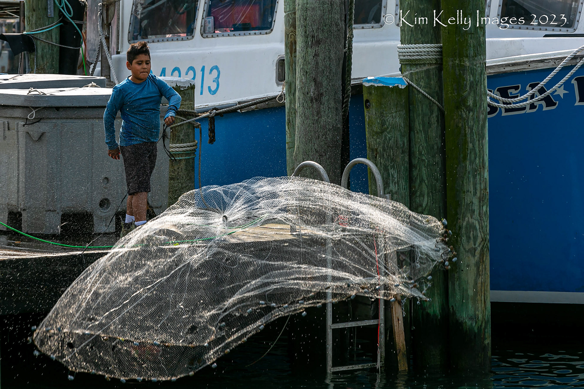 Young Boy Practicing His Toss