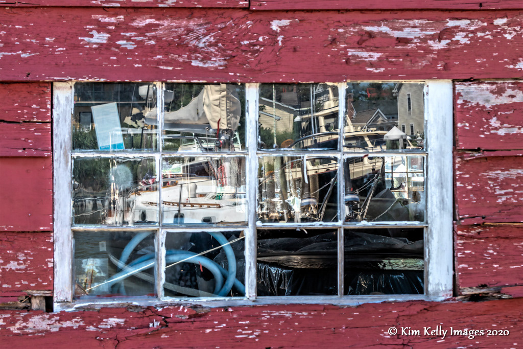 Reflection of a Boatyard