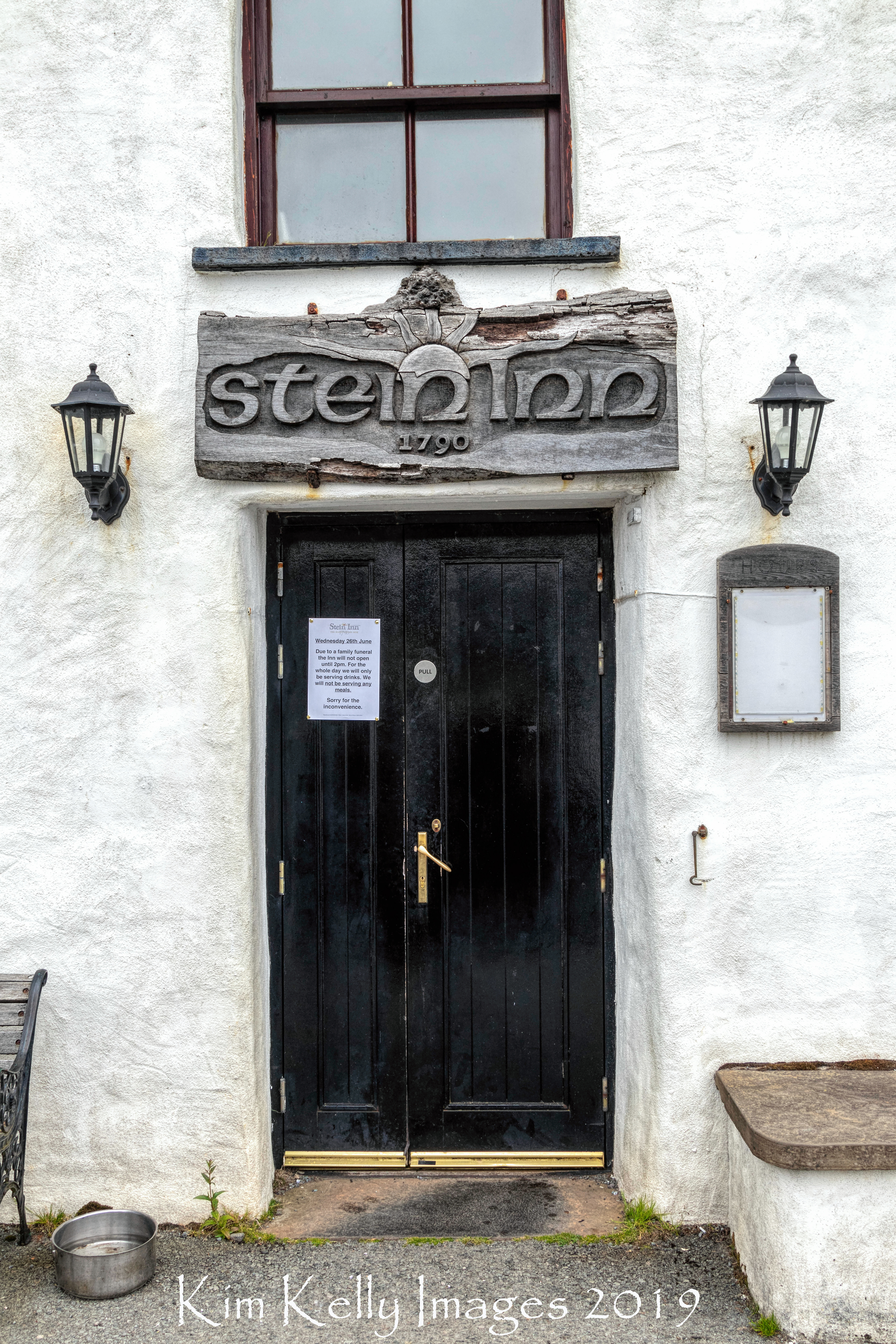Closed for a Funeral Stein Inn Scotland