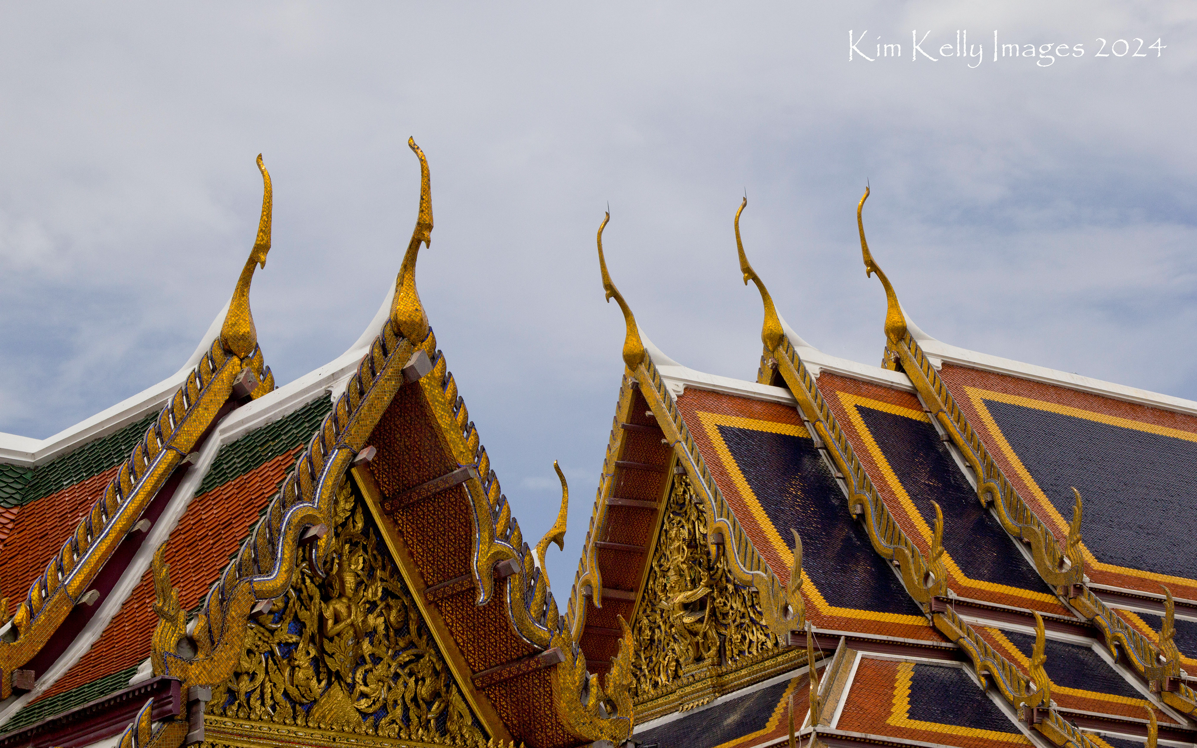 Chofahs Atop the Grand Palace Temple - Thailand