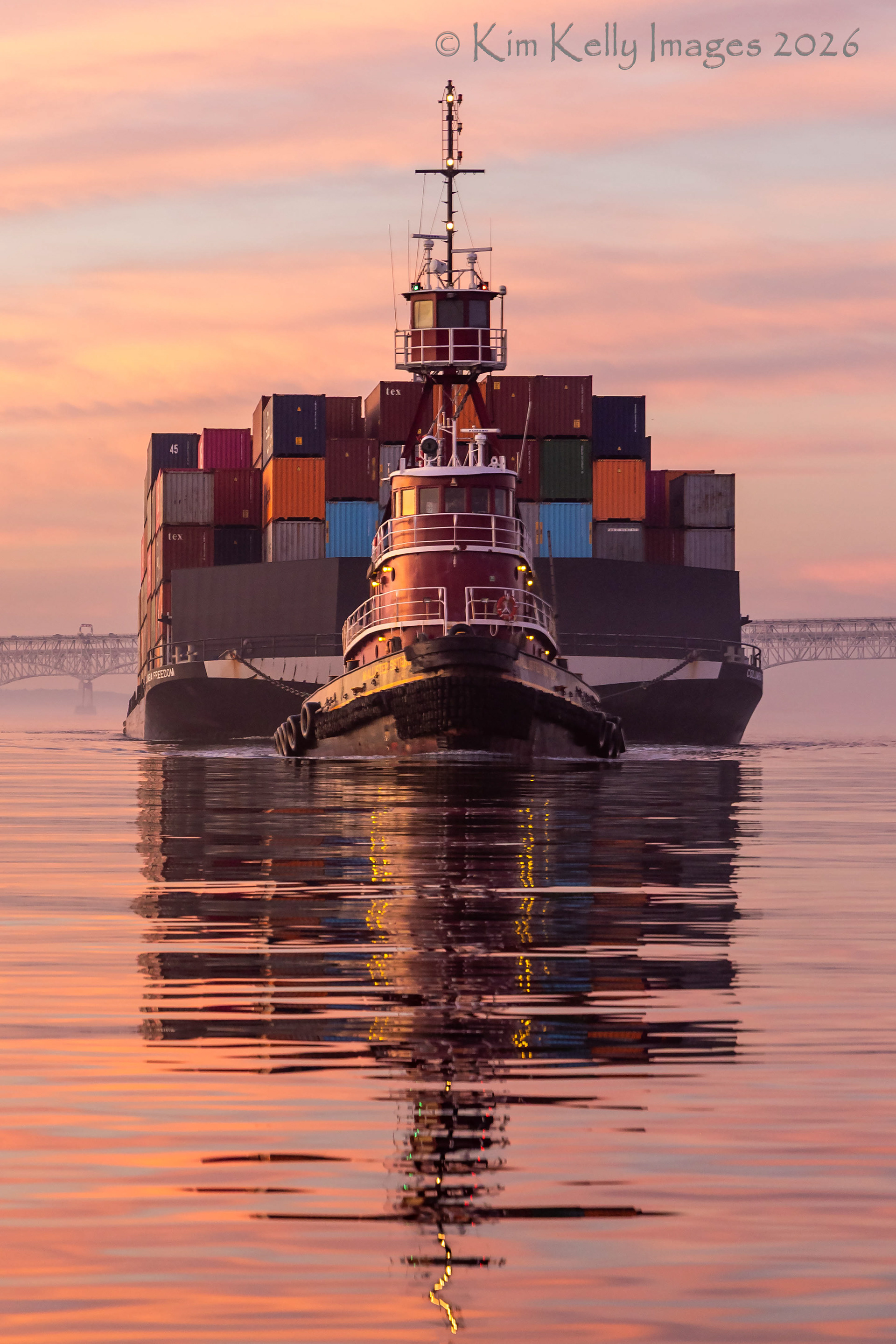 Hauling a Load up the Bay