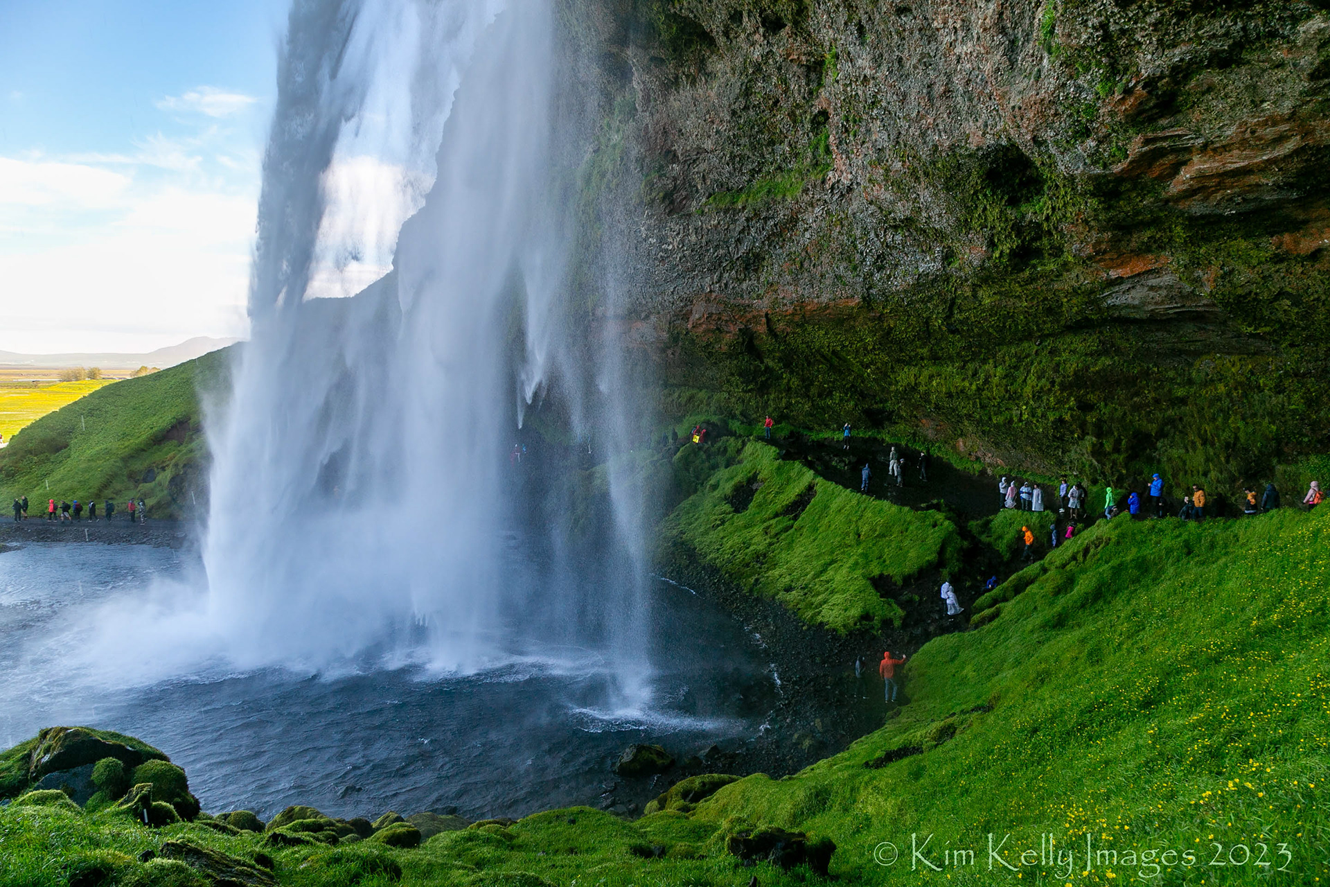 A Trek Behind Falling Waters - Iceland