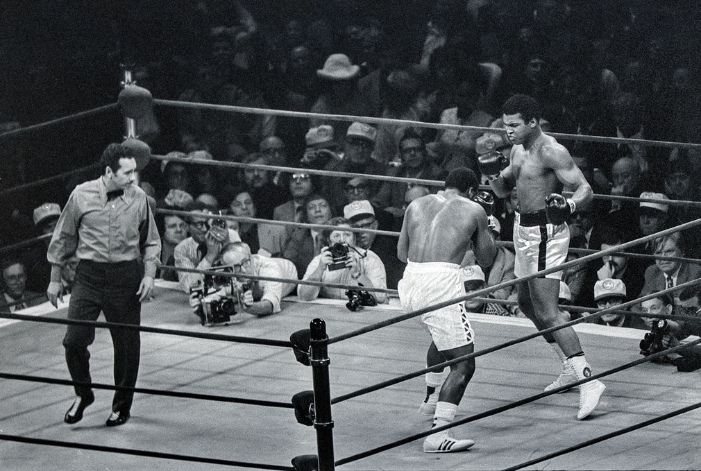 New York City. Jan 28, 1974. Muhammad Ali v Joe Frazier 2. Madison Square Garden.