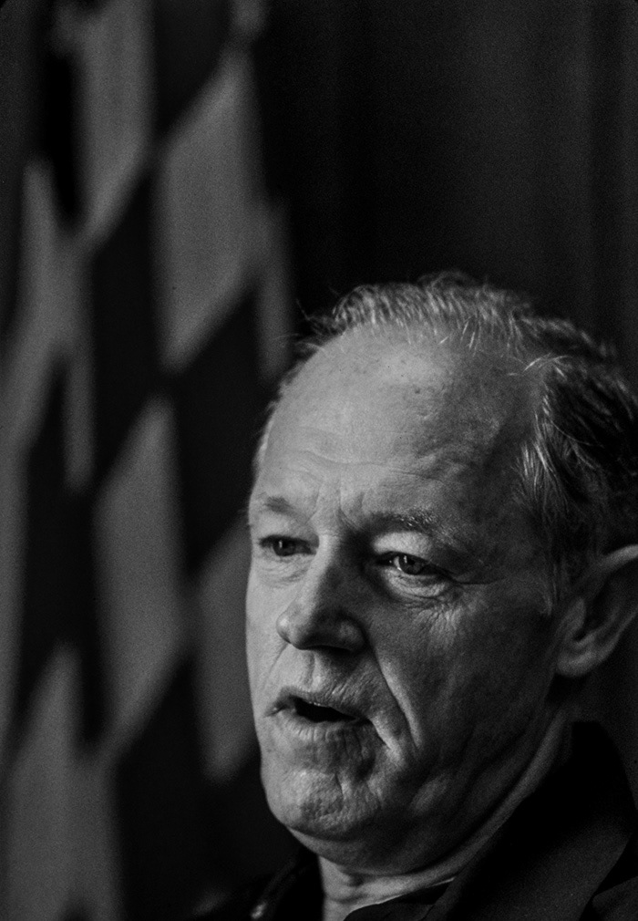 Eglin AFB, Florida 1979. Watergate mastermind E.Howard Hunt serving time for his role in the political scandal.