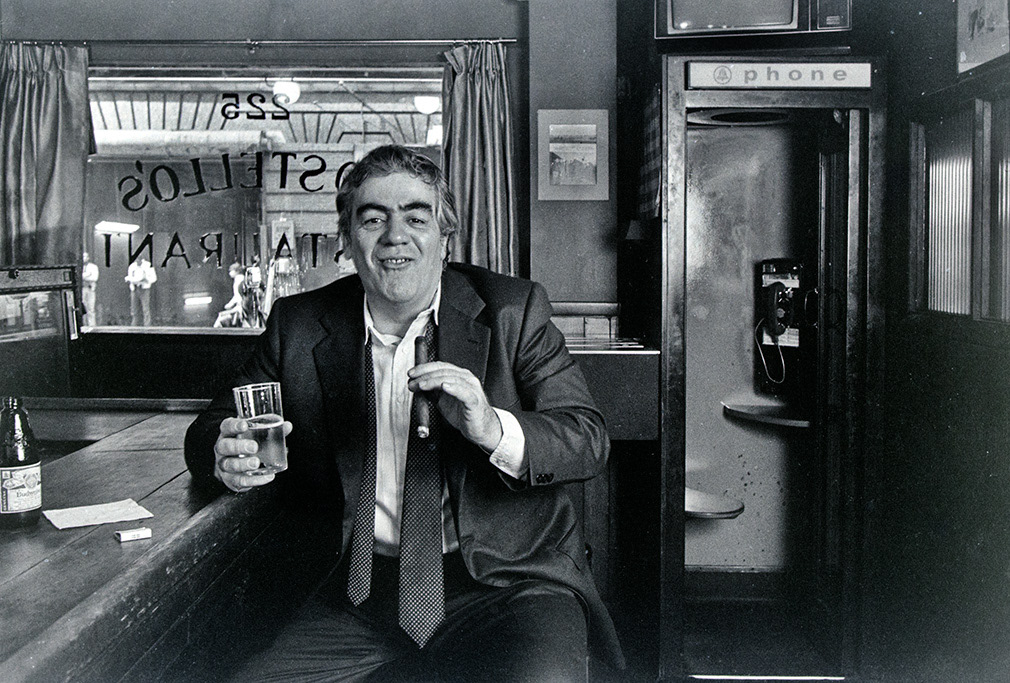 Writer Jimmy Breslin, Costello's Bar & Grill NYC 1986