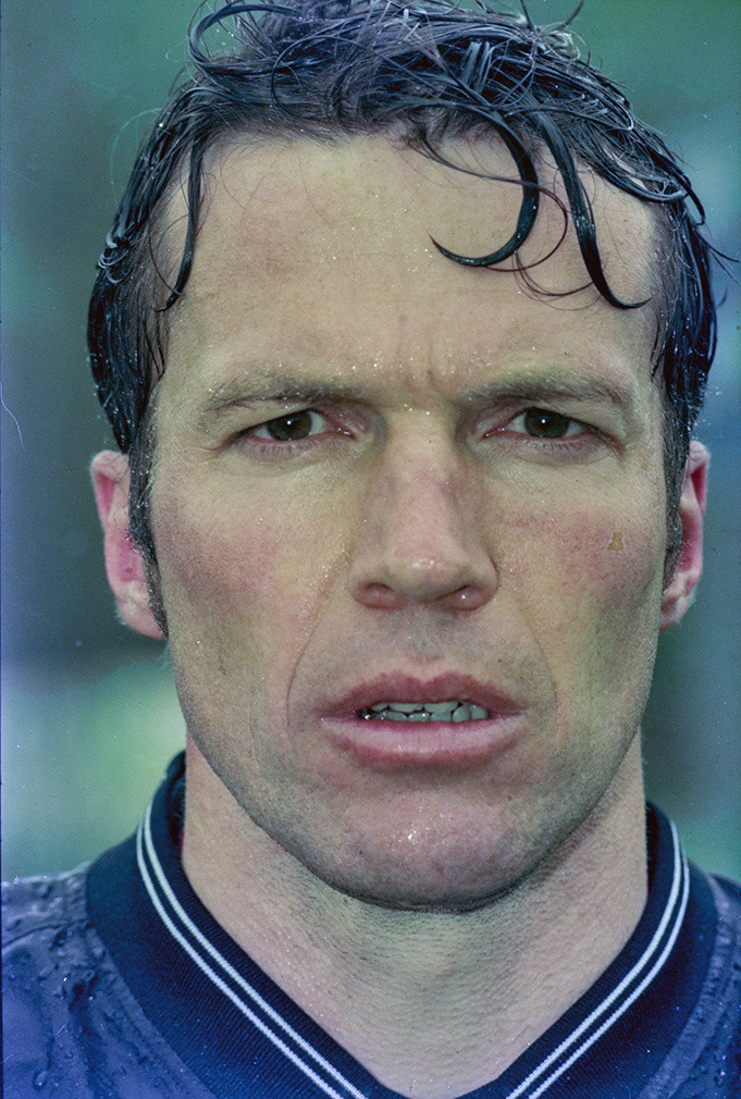 April 22, 1996. New Jersey, German footballer Luther Matthaus.