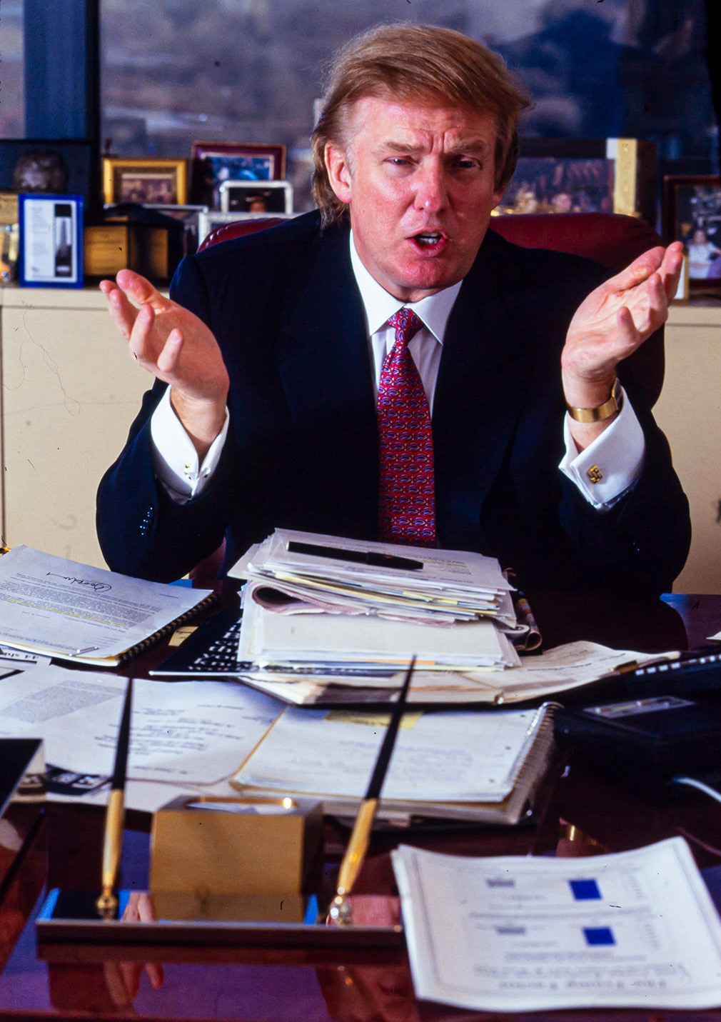 Businessman Donald Trump at Trump Tower 1999
