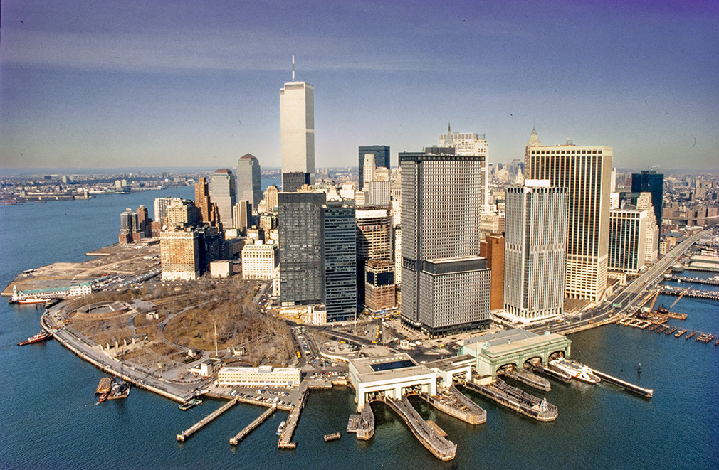 New York, Ny; Jan 9, 1983. The skyline of New York taken downtown Manhattan.