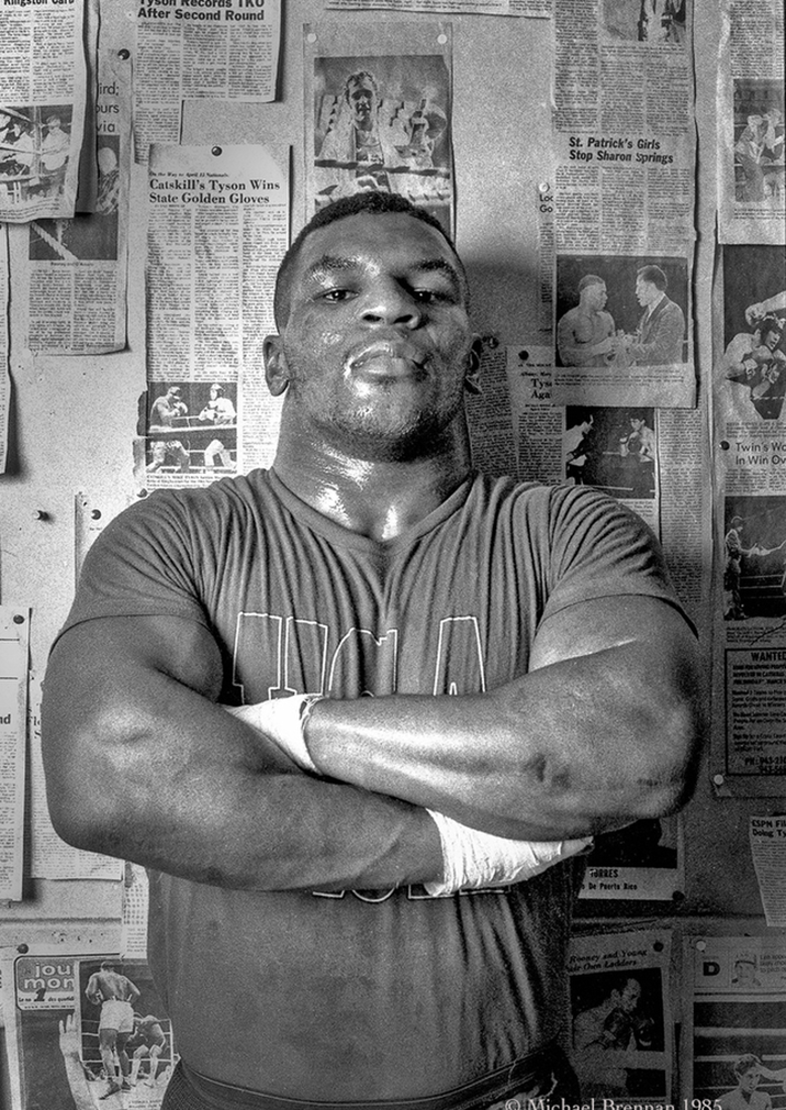 Catsklill, Ny A young Mike Tyson trains for an upcoming fight against Sam Scaff at The Felt Forum in Manhattan. Nov 28, 1985.