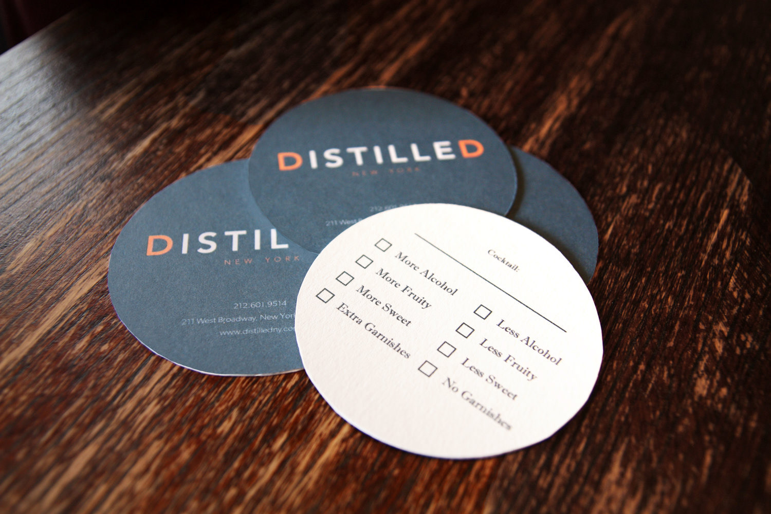 BUSINESS CARD/COASTER