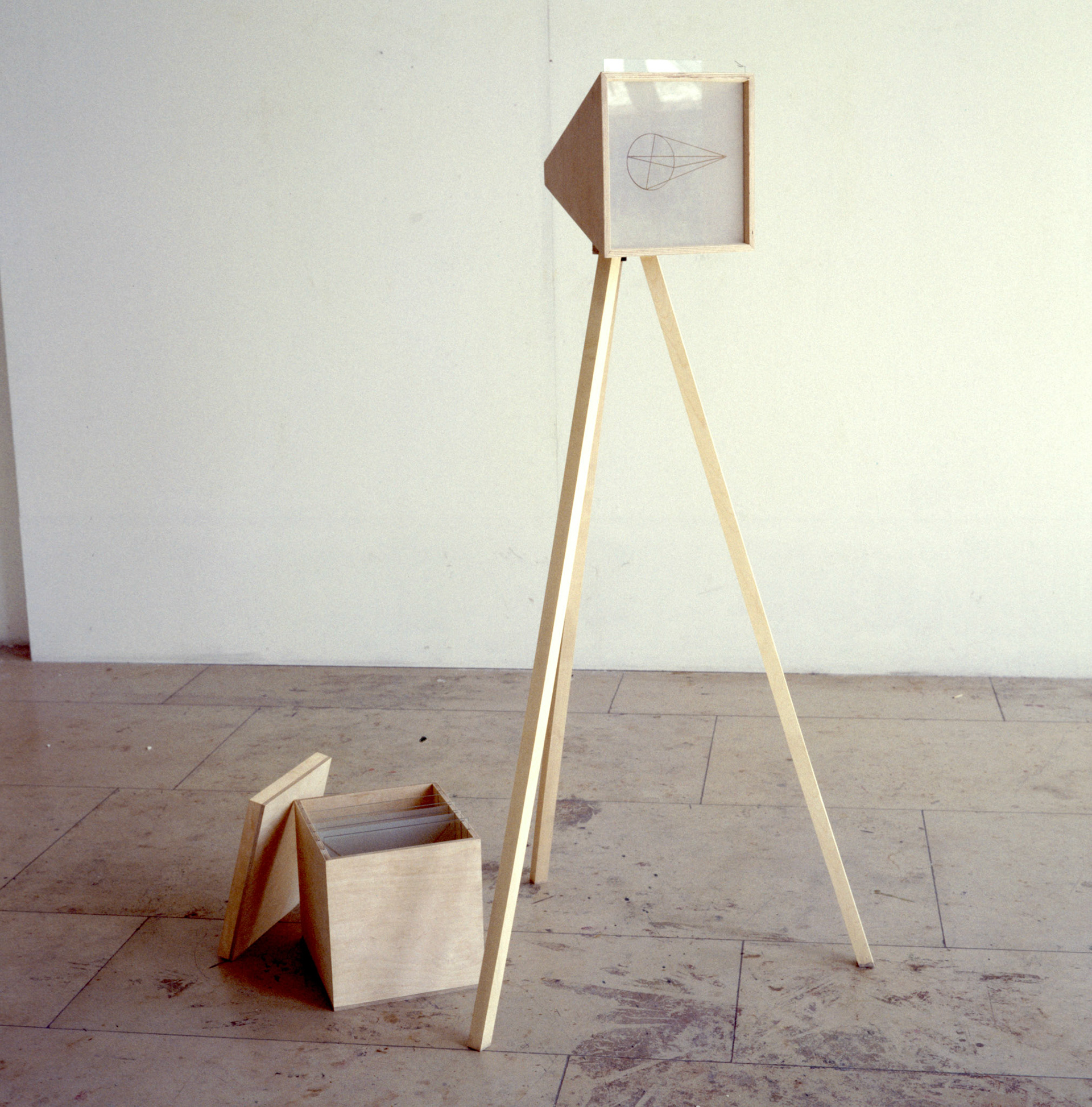 Field of Vision, wood, glas, 1993