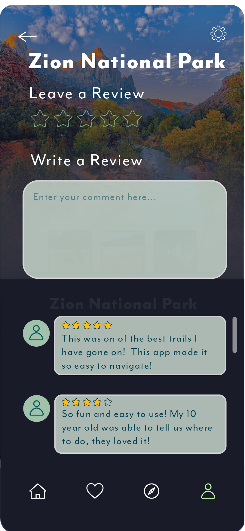 Reviews Page