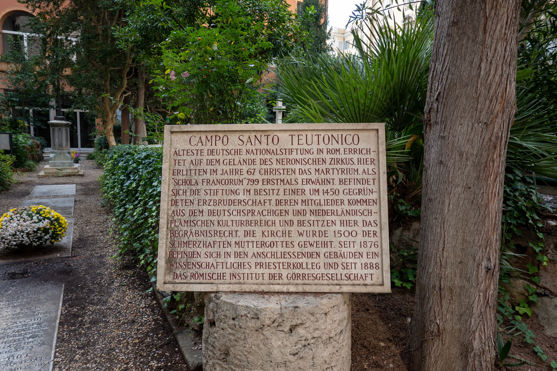 Begrüßungstafel in Deutsch