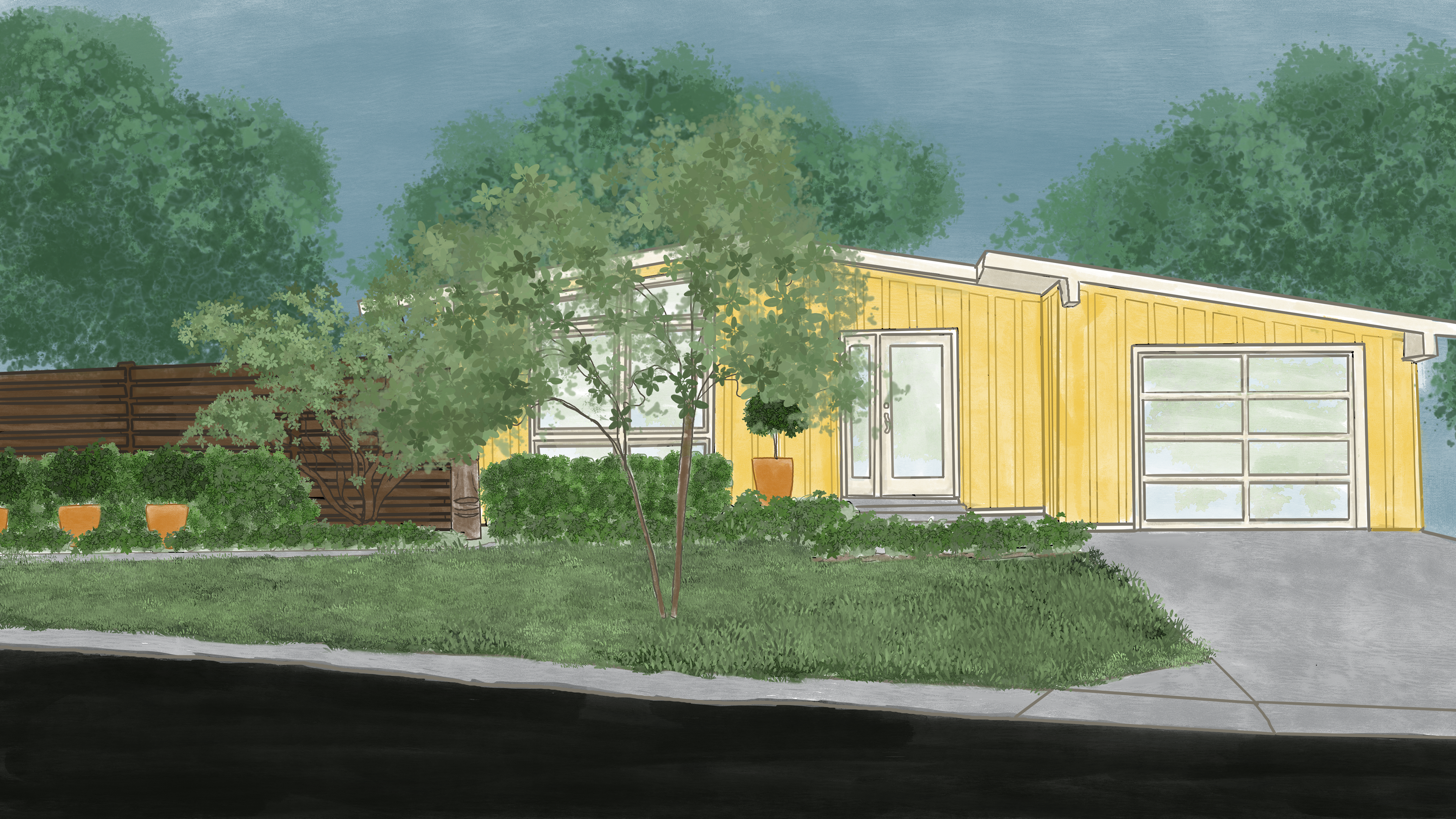 Bessie's House, "Bessie," 2023, made with Procreate
