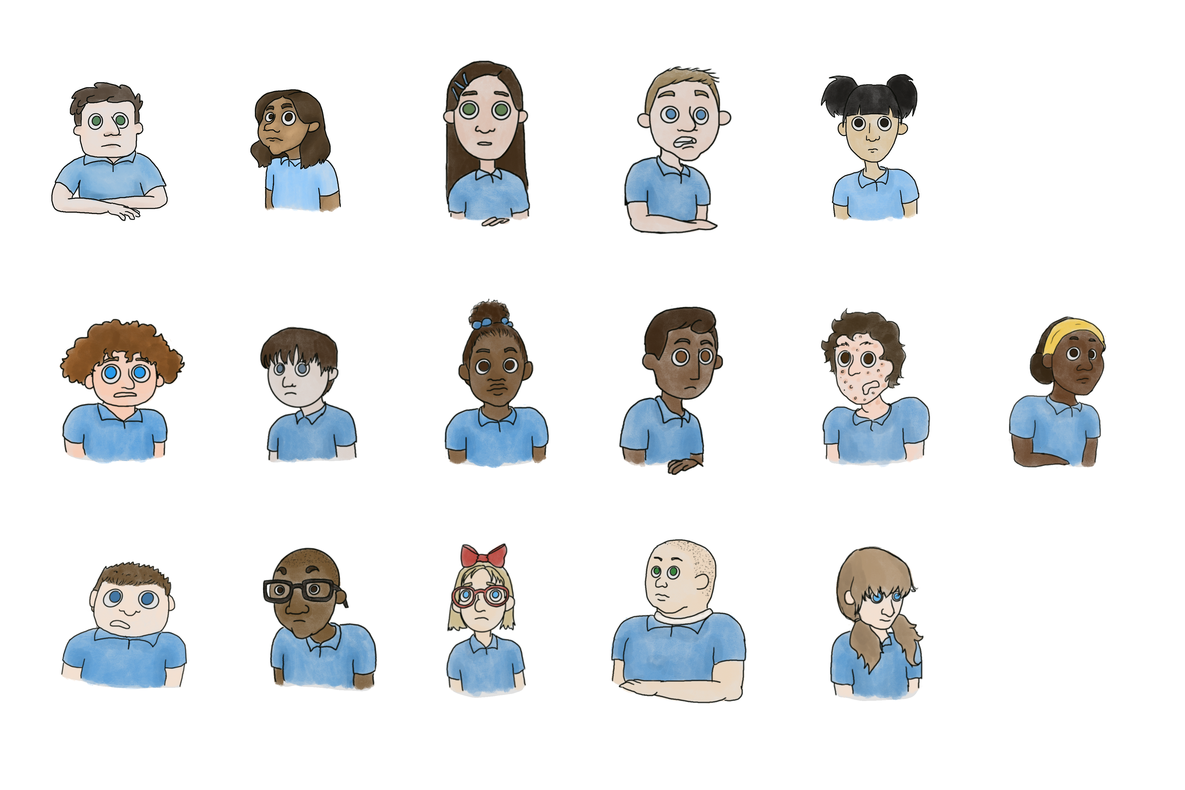 "Bessie" Student Headshots, 2023, digital illustration, Procreate