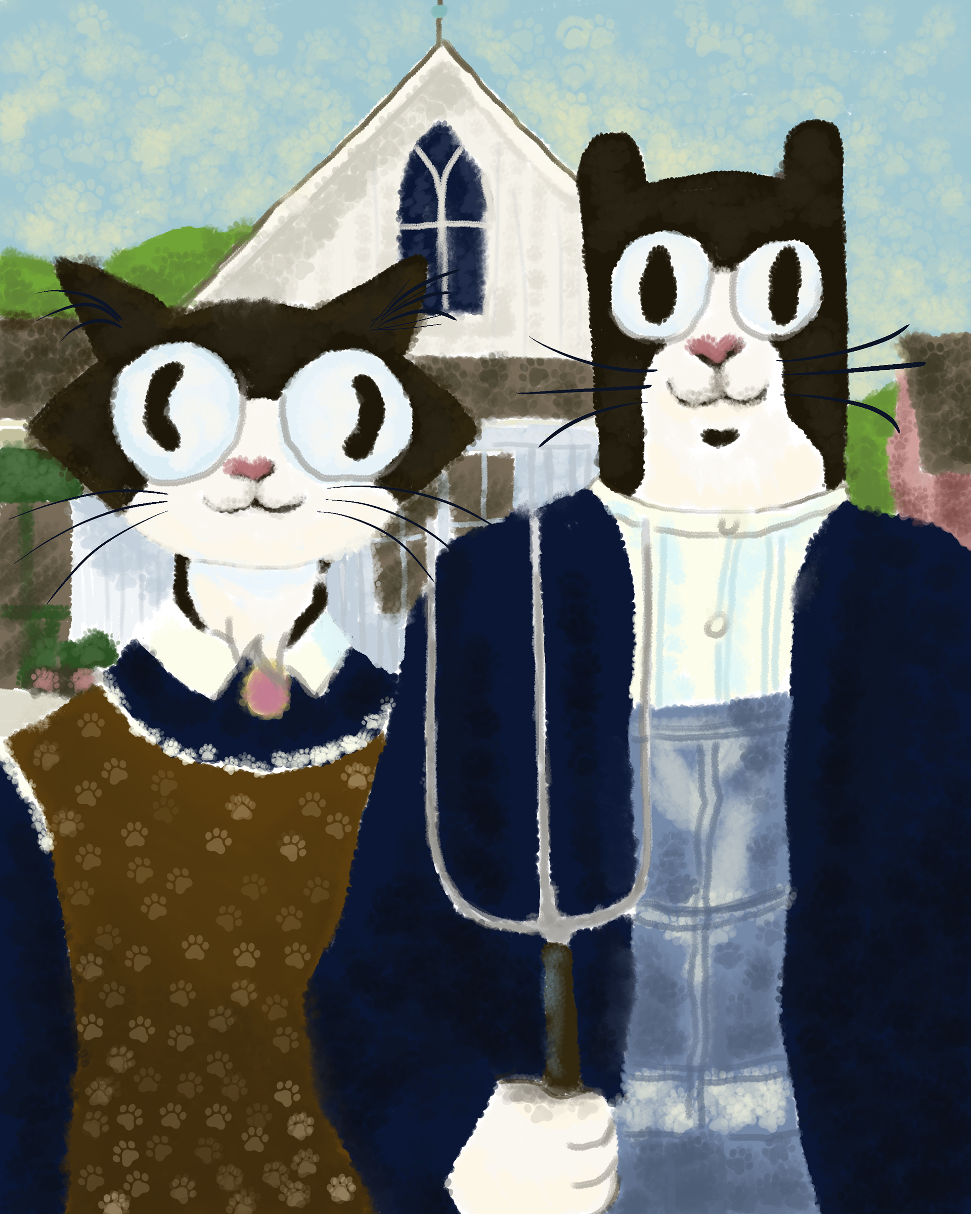 American Pawthic, How 2 Get a Job (fast!), made with Procreate