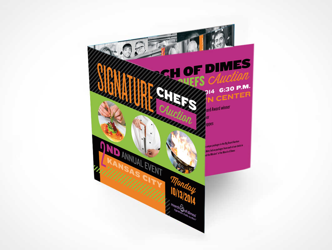 March of Dimes Signature Chefs direct mail invite
