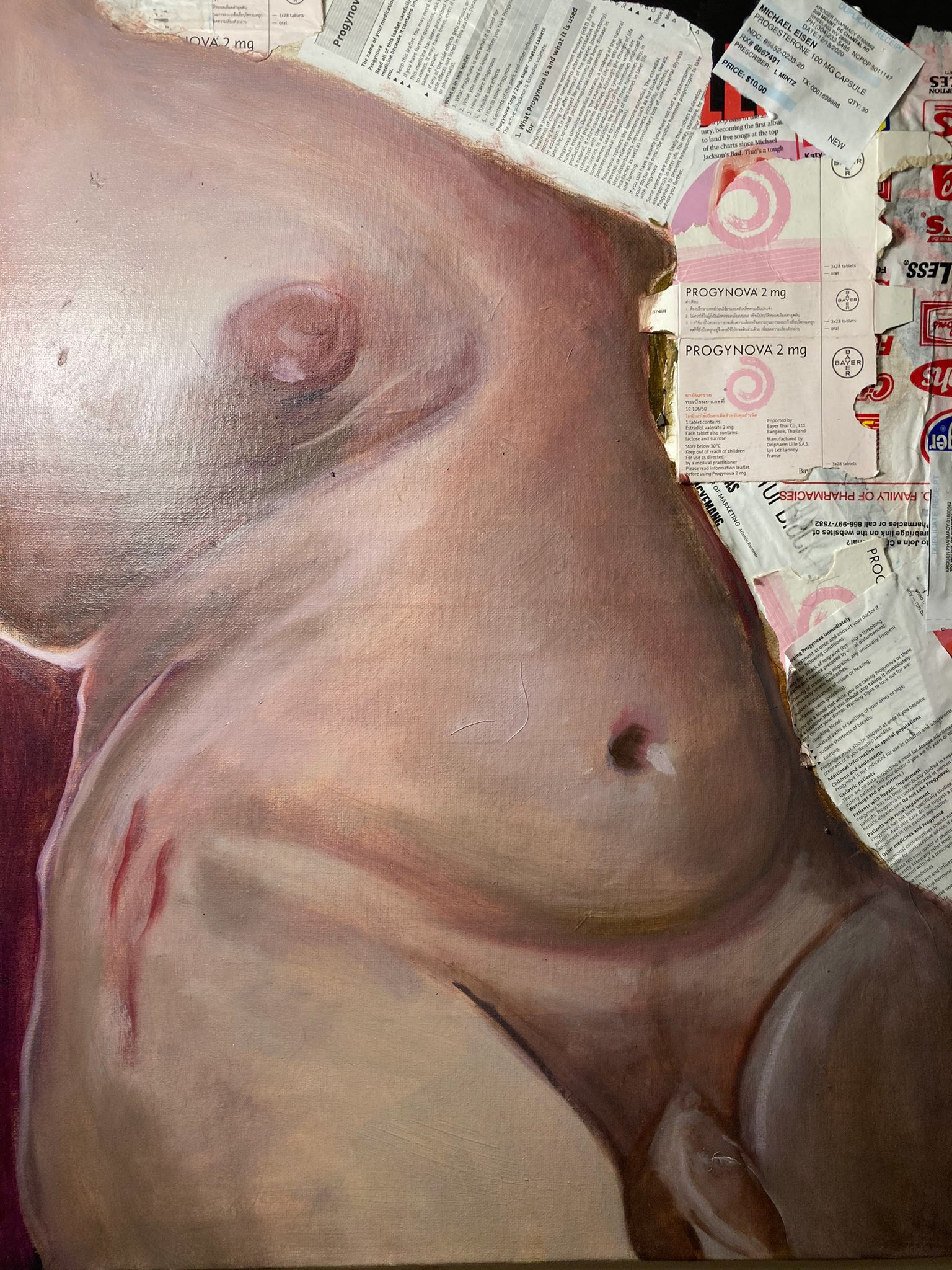 "Transfeminine Workout Regime From Thailand" 22x18 Oil
