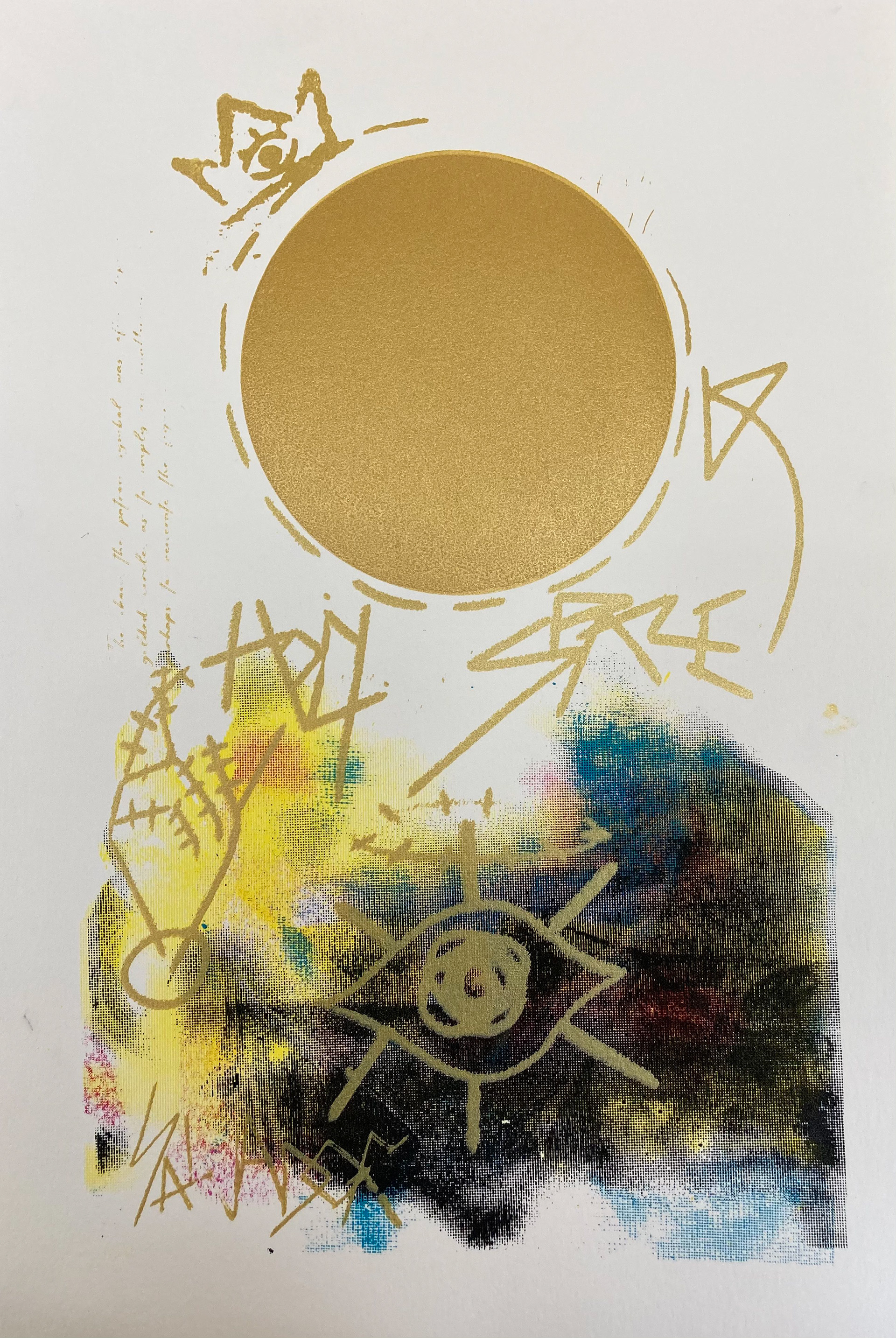 "holy space" 12x18 Silkscreen