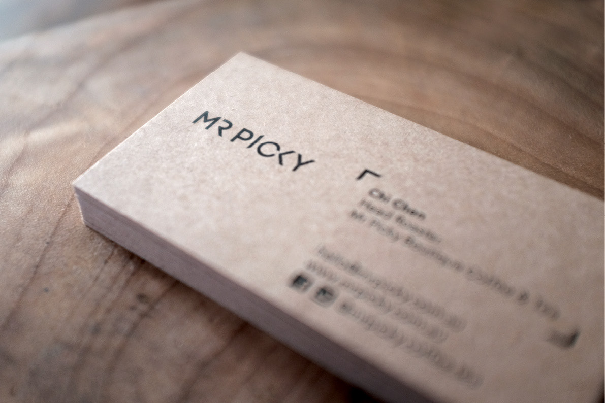 Mr Picky Specialty Coffee Business Card Kraft