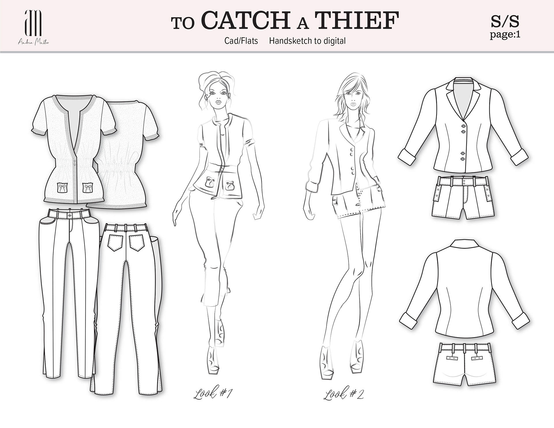 To Catch a Thief Collection_Look 1-2/Andrea Muller