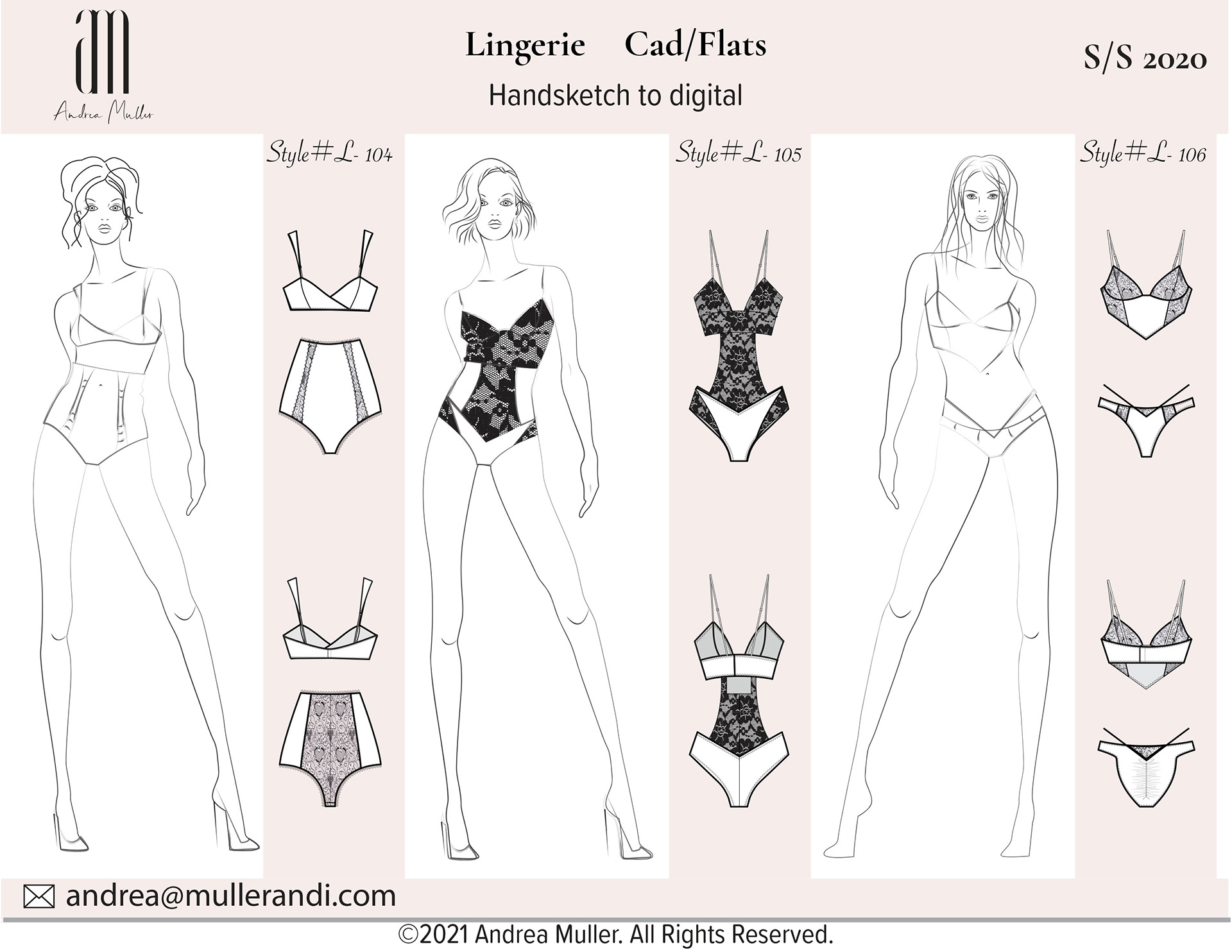 Womens Underwear Fashion Flat Templates / Technical Drawings / Fashion CAD  Designs for Adobe Illustrator / Fashion Flat Sketch 