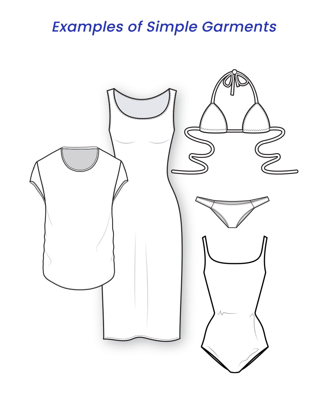 Examples of simple garments