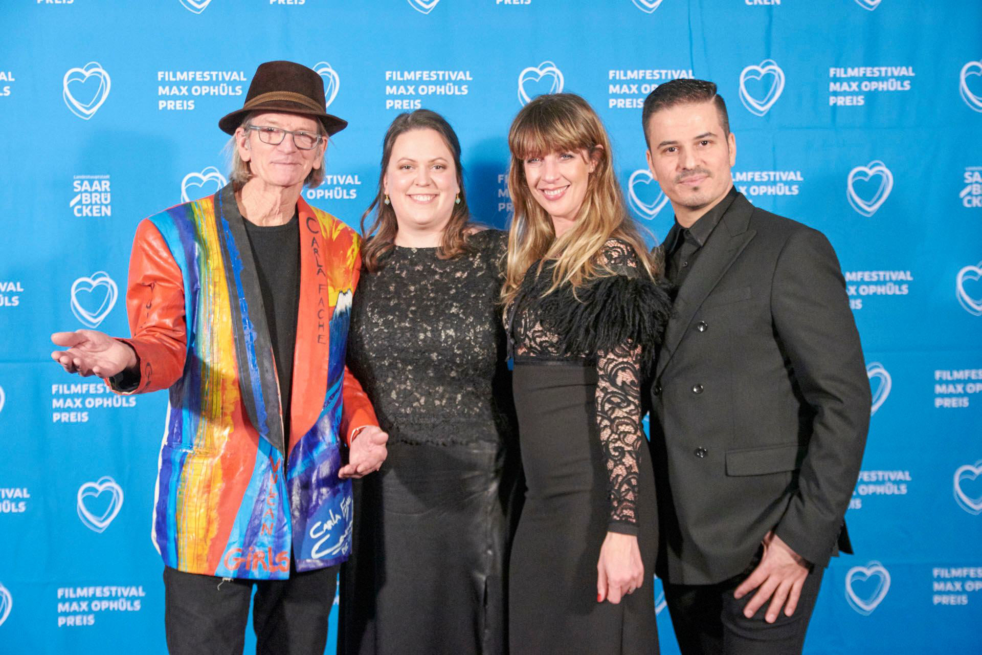 Fred George Svenja Böttger, Andrea Muller and Feras Abou Shaar at 41. Film festival max ophüls prize