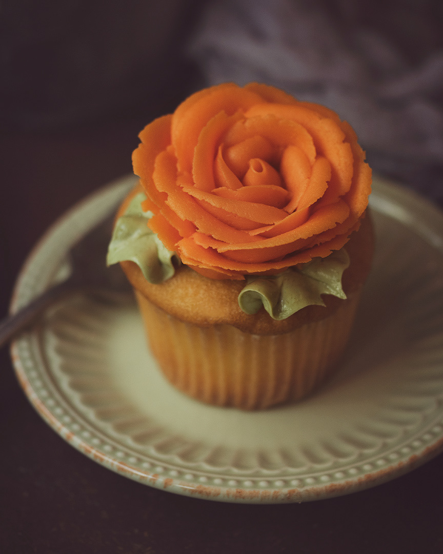 Rose Frosting Cupcake