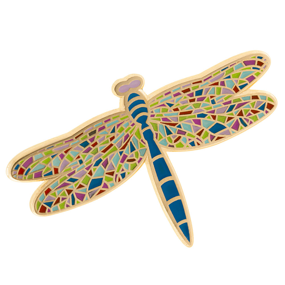 Dragonfly Lapel Pin available at Roycroft Campus Copper Shop Gallery East Aurora, NY.