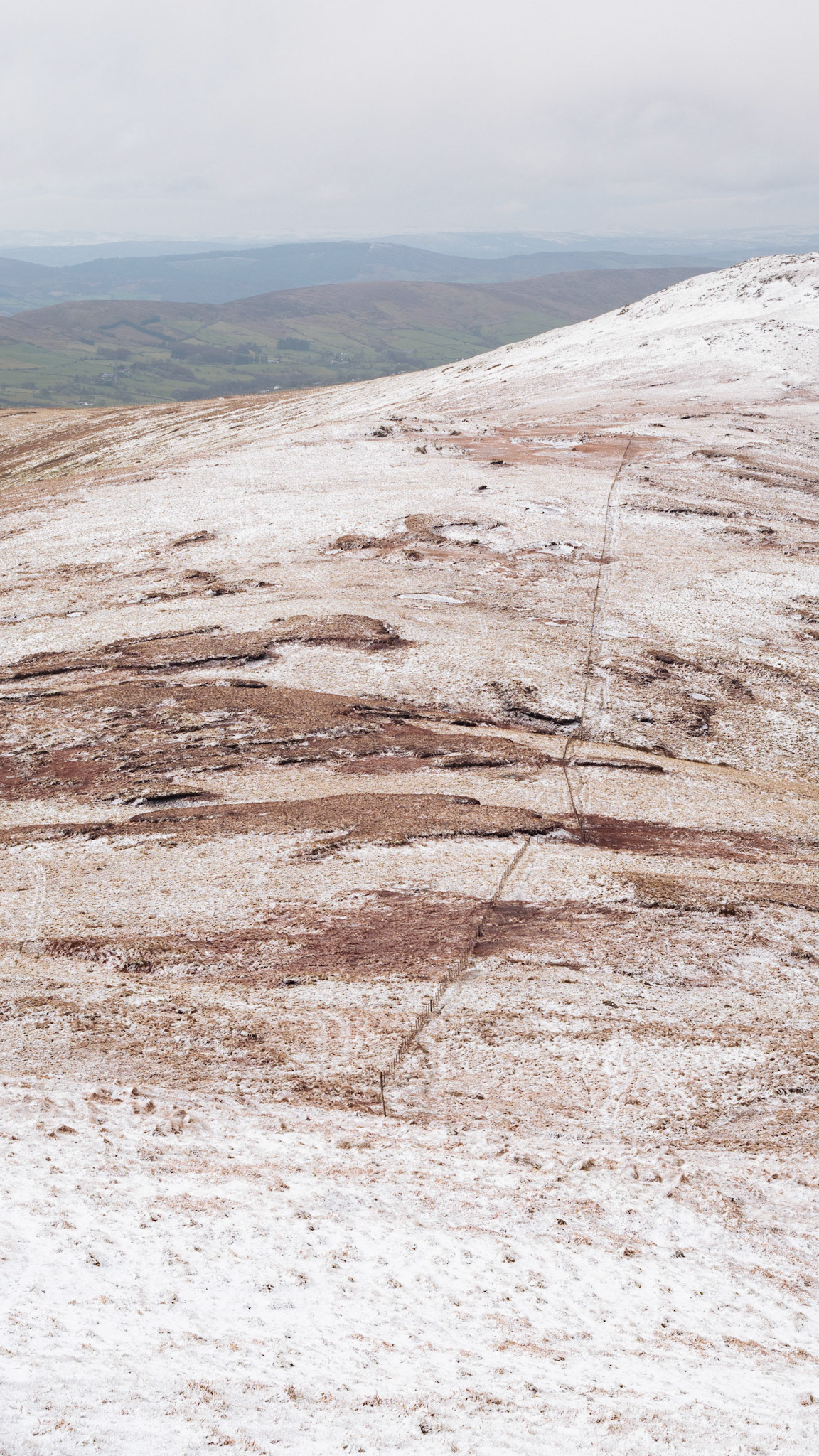 Snow Ways on Sawel Mountain