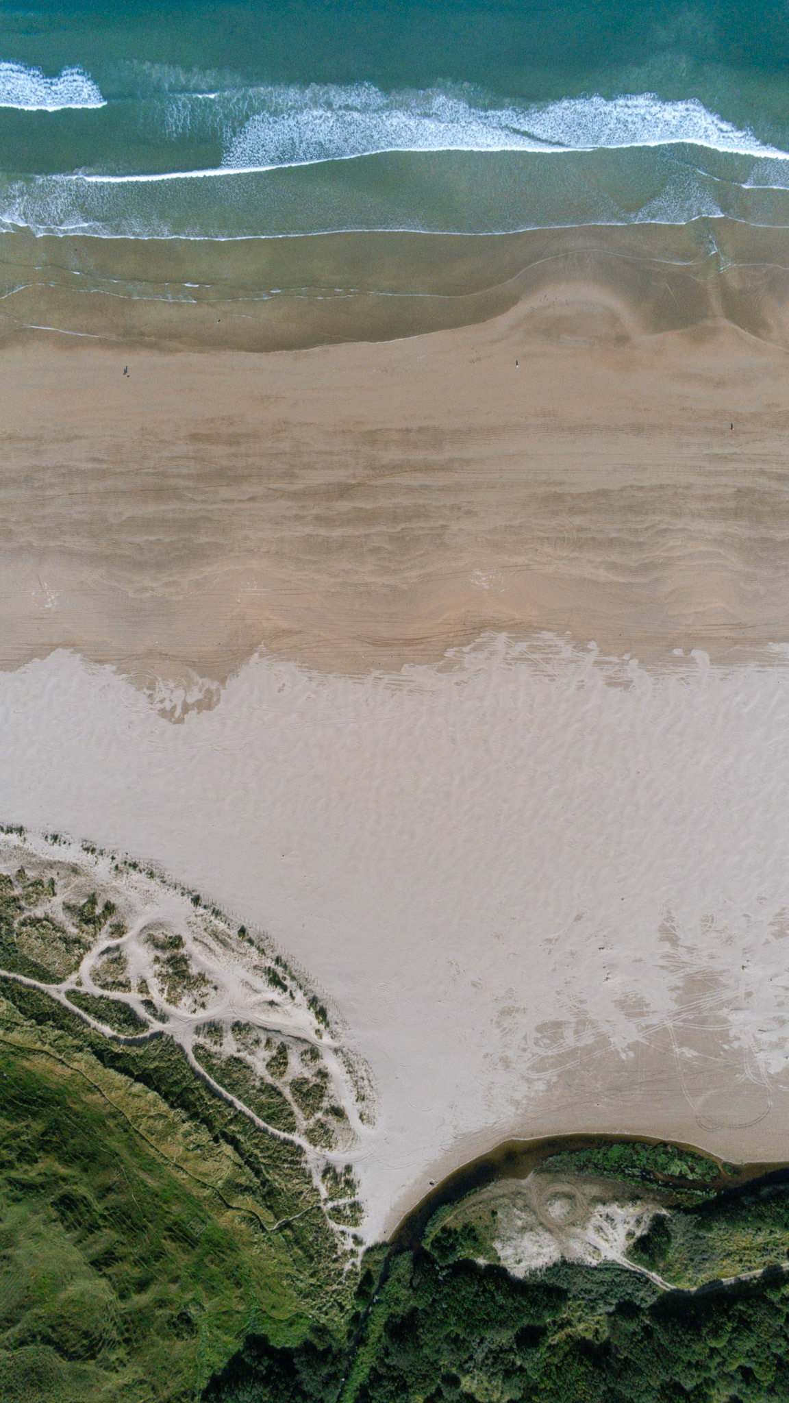 Land Transition over Benone Beach