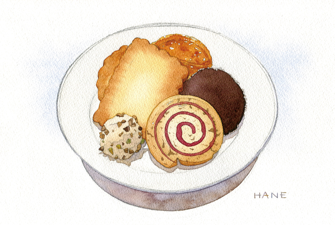 ビスケット Biscuits W&N watercolor & pencil on Arches paper 185㎜×280㎜ 2020