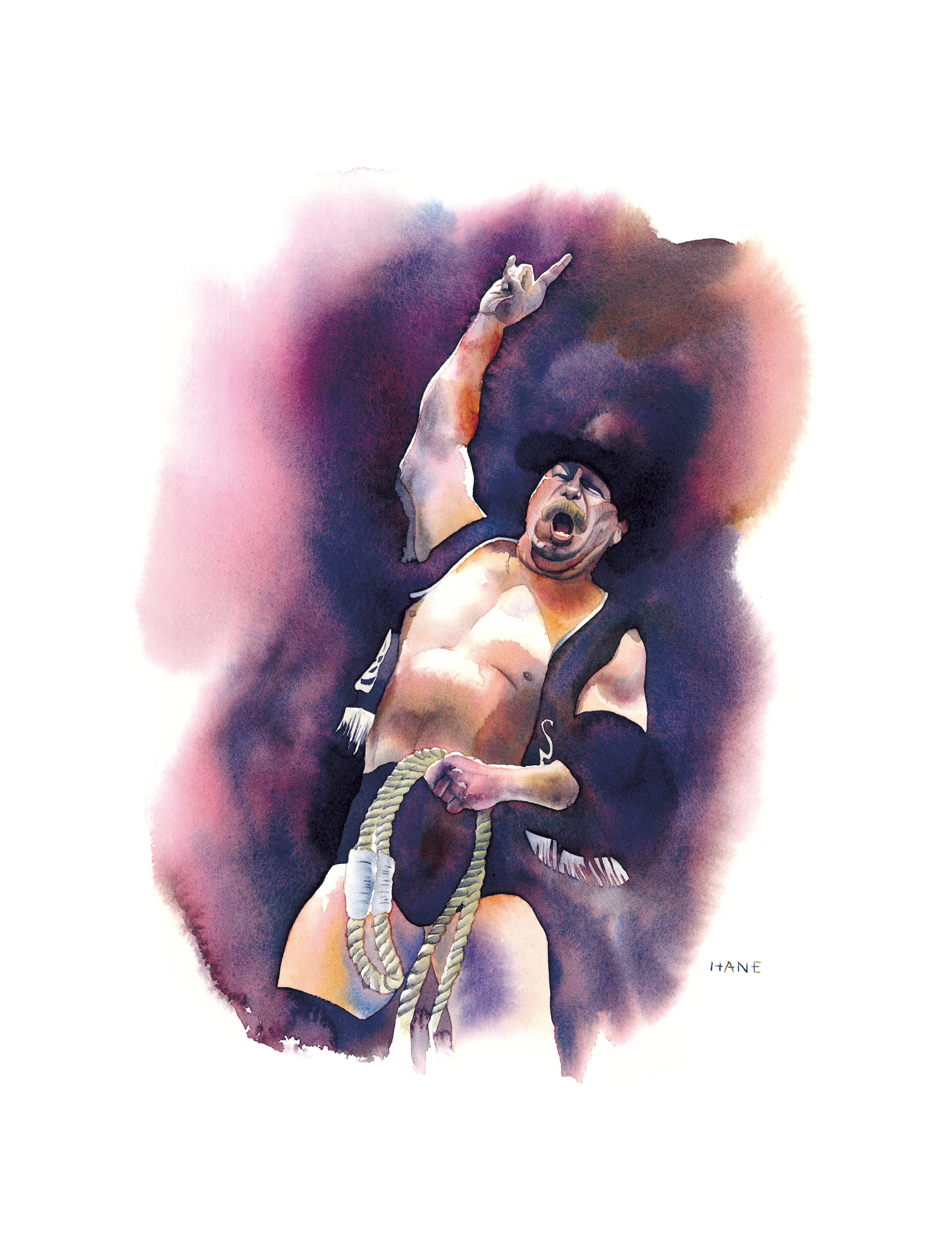 不沈艦 Stan Hansen W&N watercolor & Pencil on Arches paper 227㎜×315㎜ 四ツ切 2024