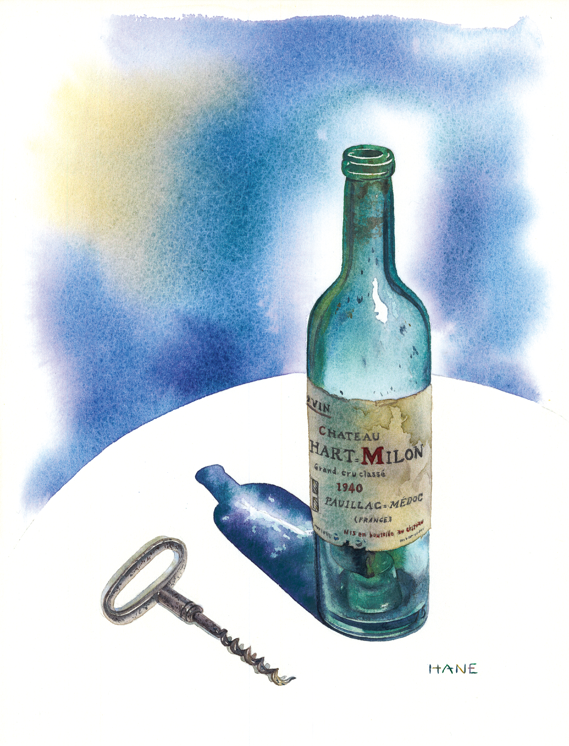 ヴィンテージワイン Vintage Wine W&N watercolor & Pencil on arches paper 257㎜×204㎜ 2025