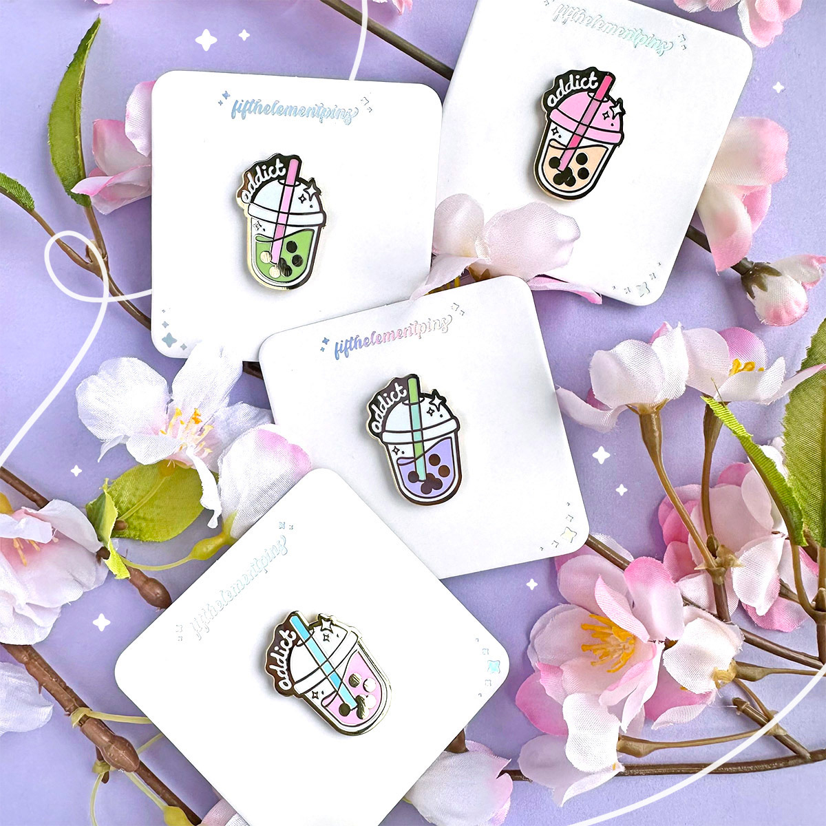 Boba Addict Pins v.2