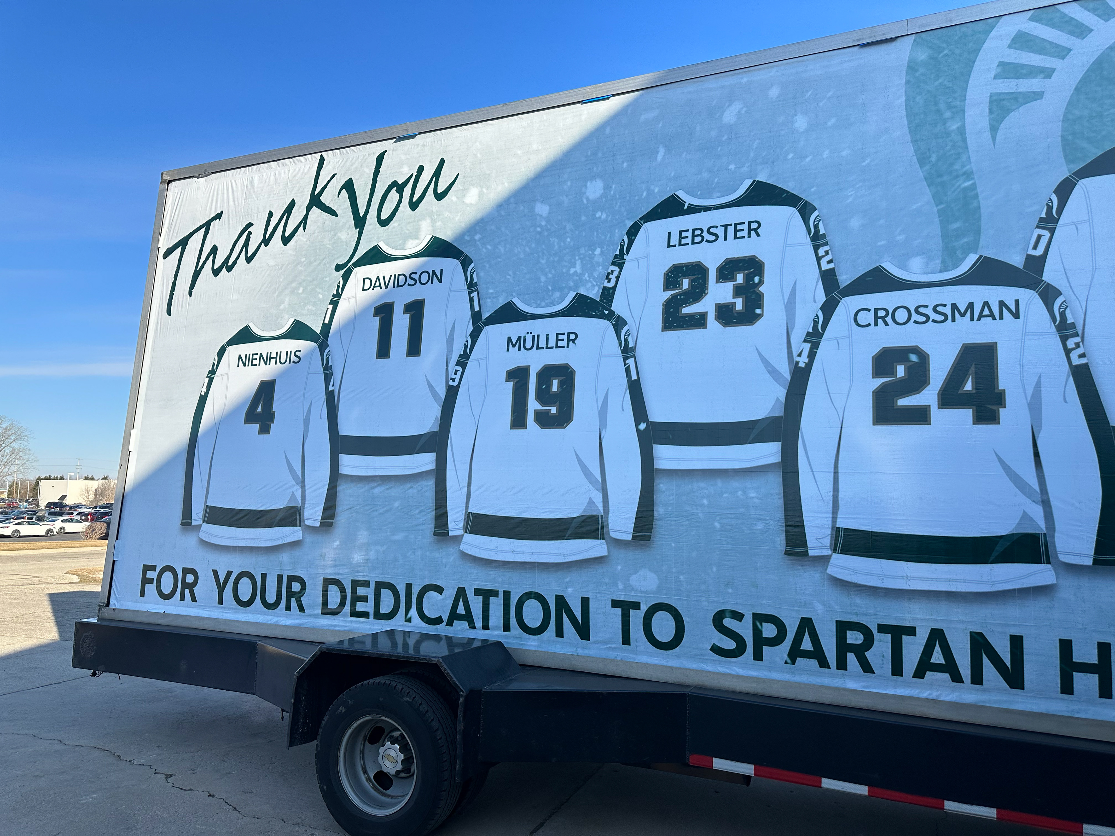 Hockey Senior Night Mobile Billboard