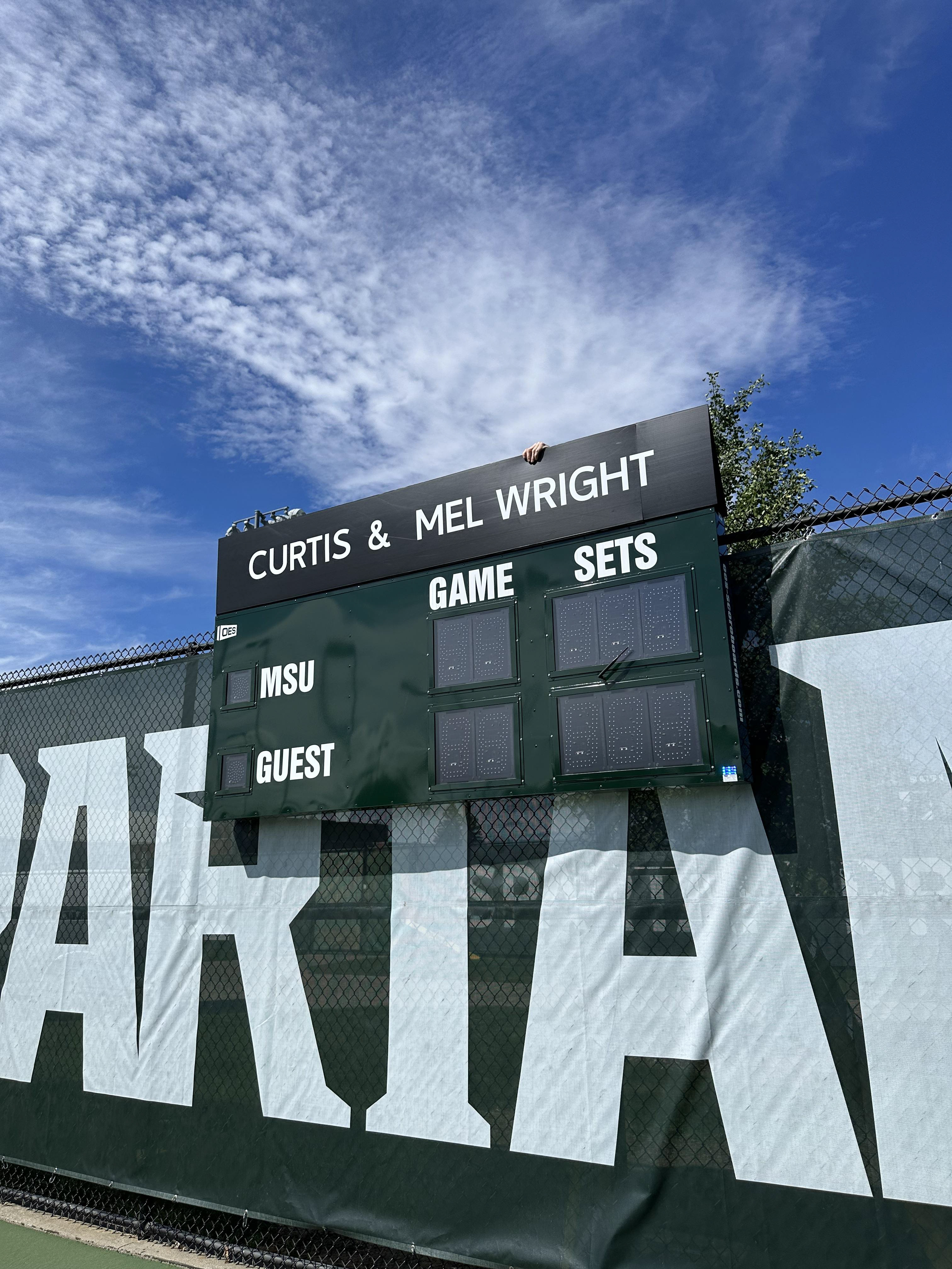 Men's Tennis Scoreboard Sponsors