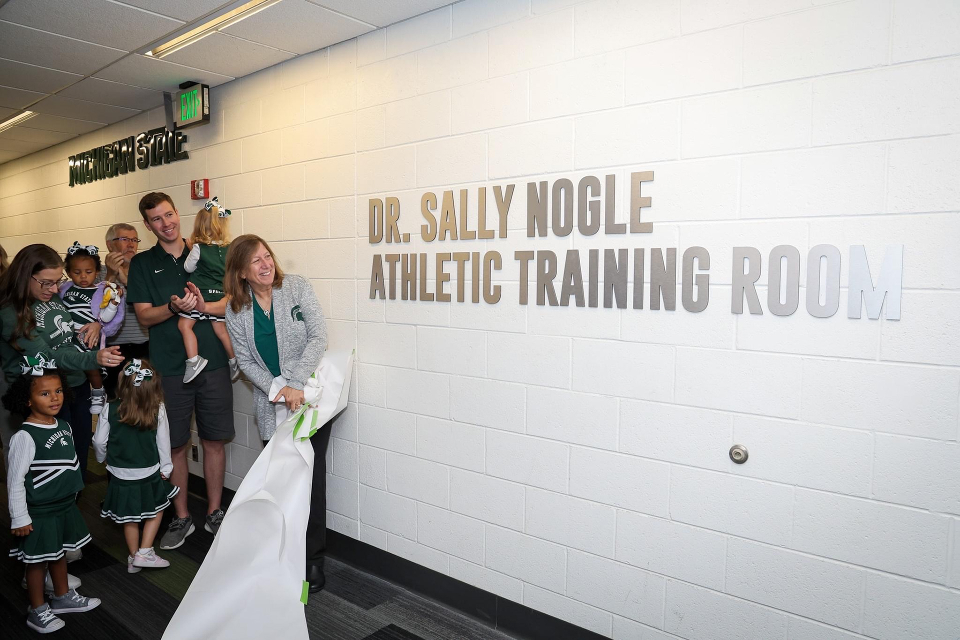 Dr. Sally Nogle Athletic Training Room Lettering