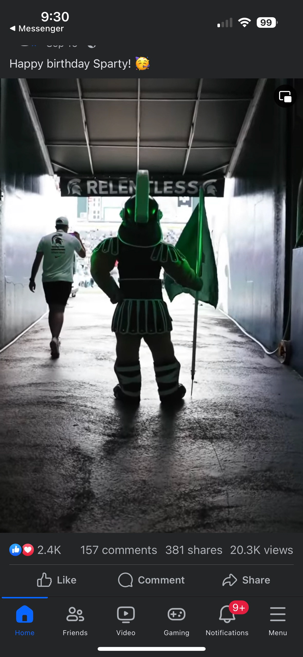 Relentless Stadium Banner