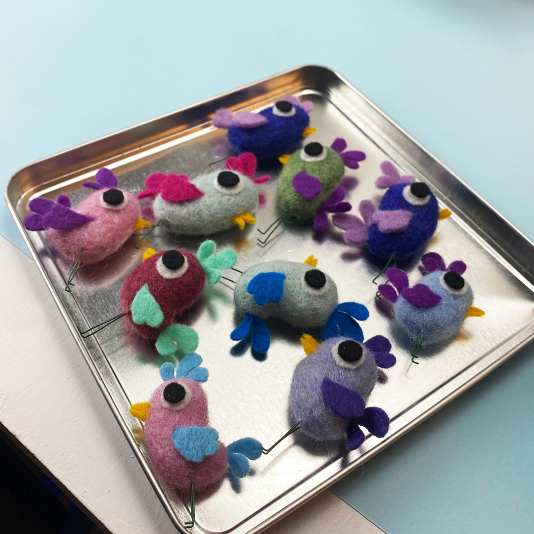 Felted Bird Puppets