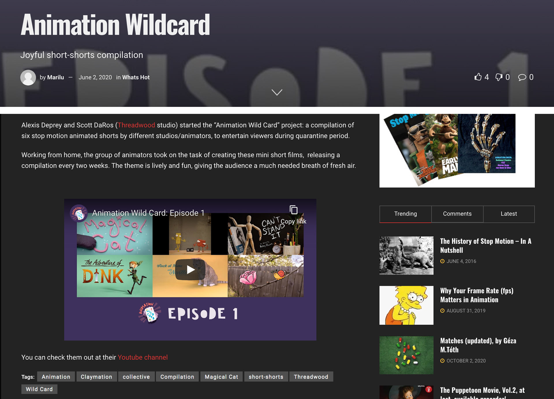 AWC Stop Motion Magazine Episode 1