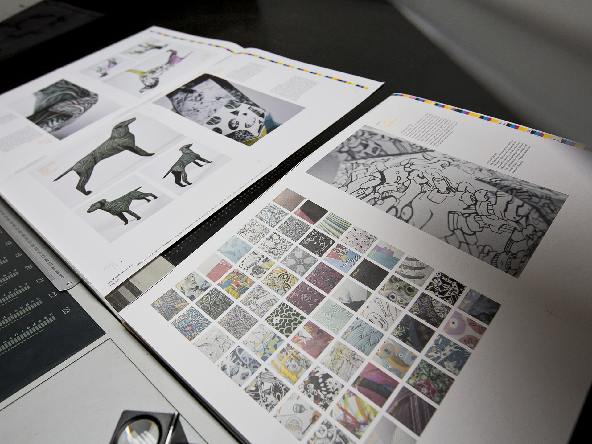 Print layouts for the limited edition book