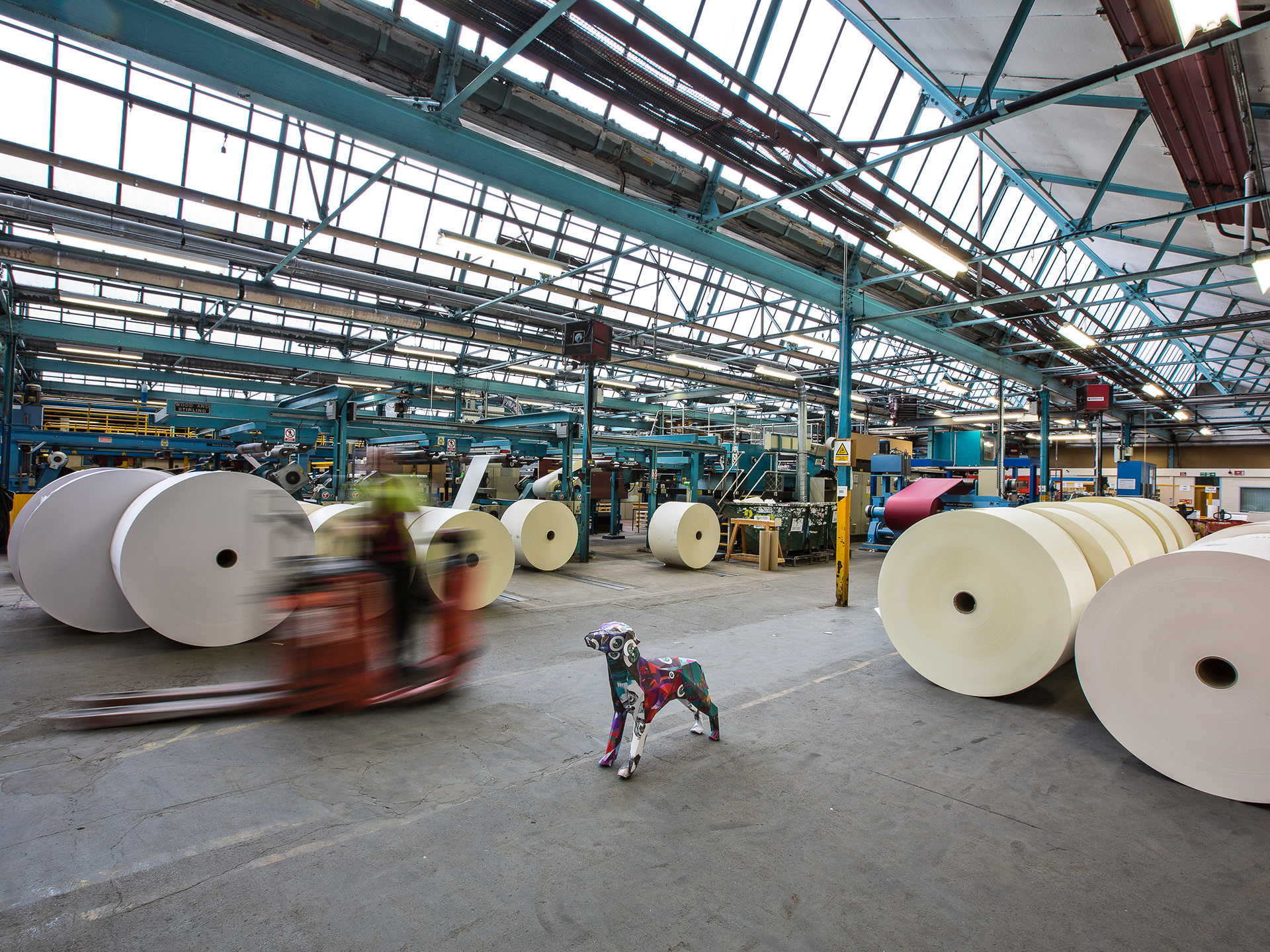 Gerald at James Cropper paper mill