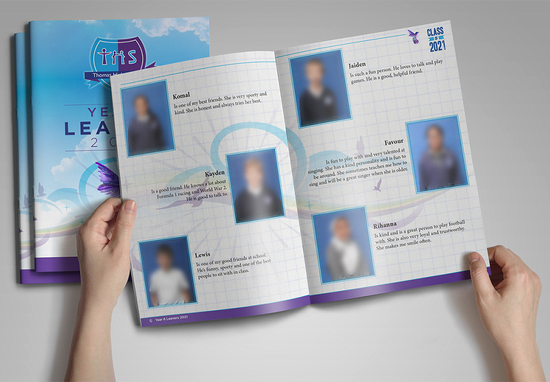 24 page, end of year book, design & print.