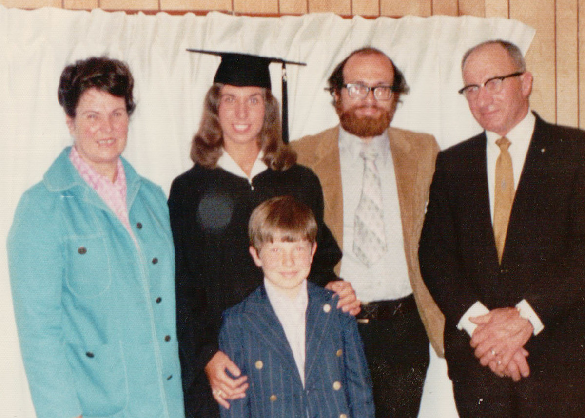 Graduation Day-my family in my apartment