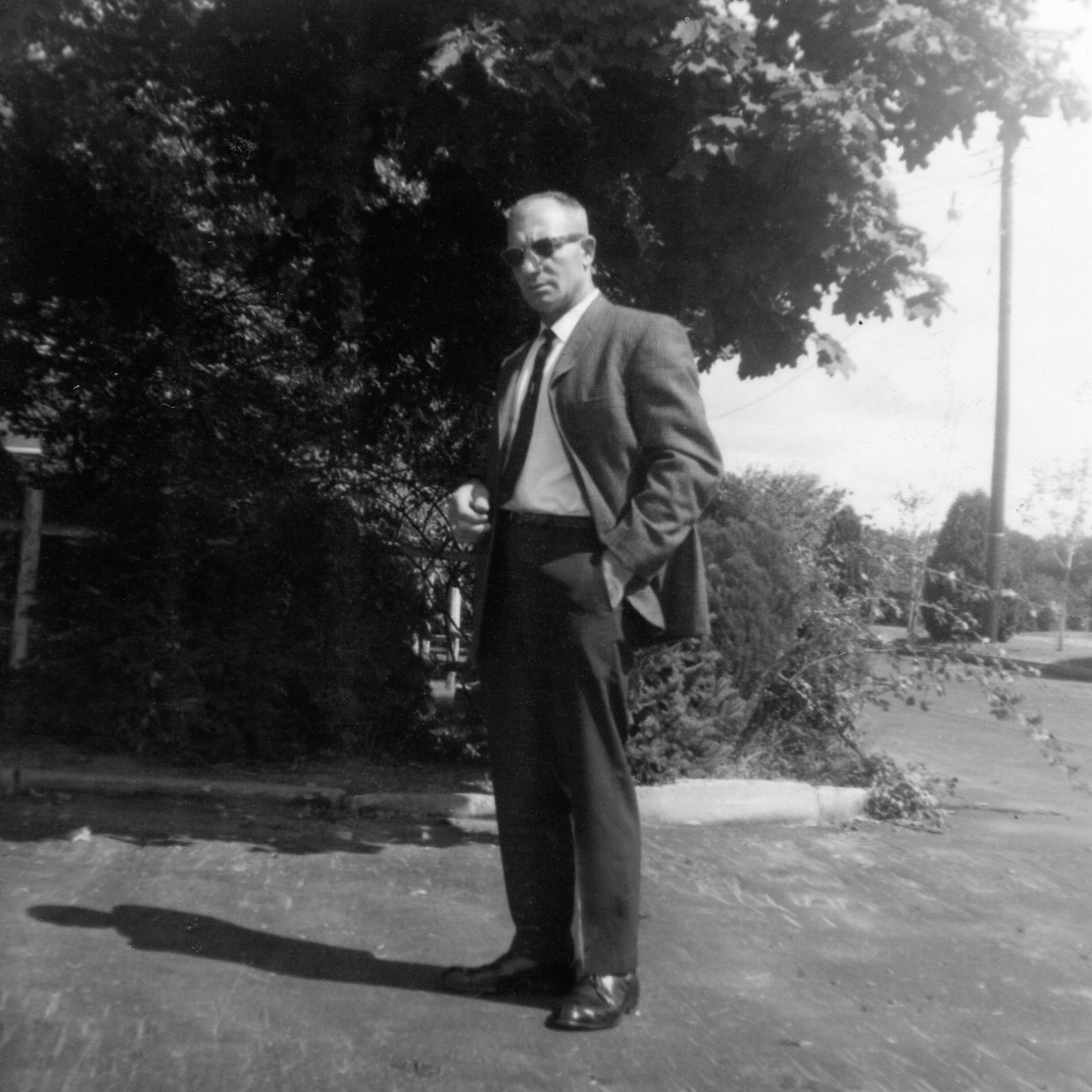 "This is Dad with his sun glasses on"